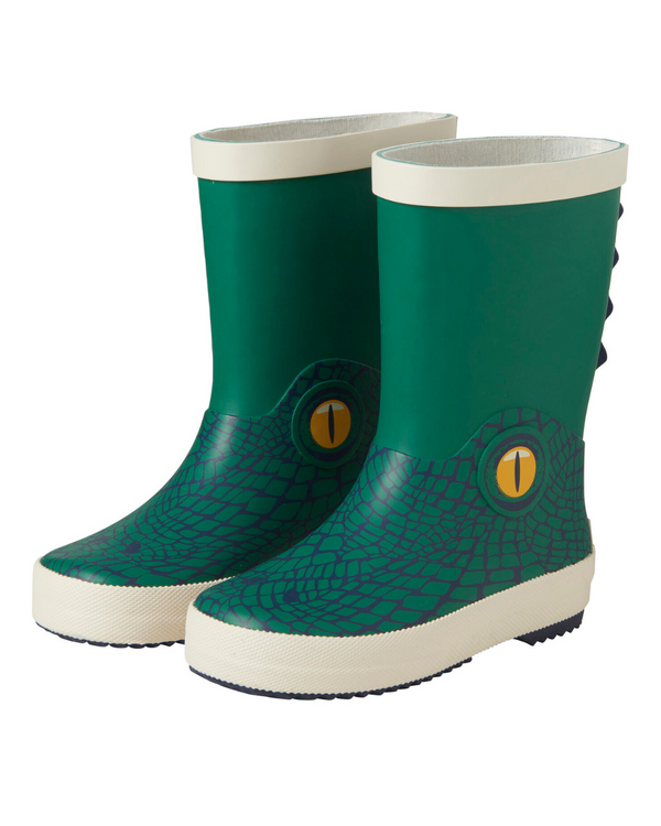 DINO CELAVI GREEN RAIN BOOTS