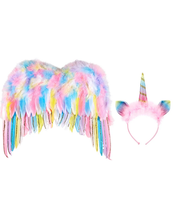 ANGEL WINGS AND UNICORN CORD SET