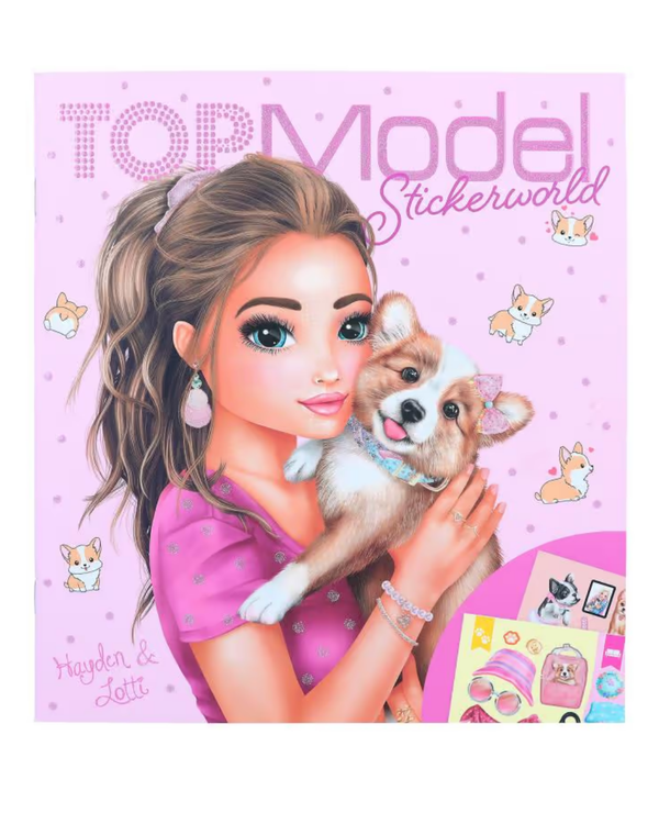 CARTE CU STICKERE CORGI, TOP MODEL