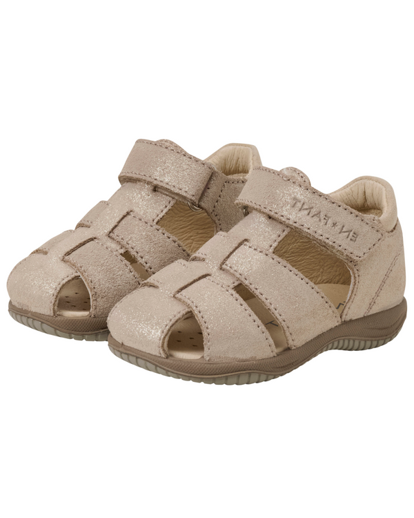 BEIGE VELCRO LIGHTWEIGHT SANDALS