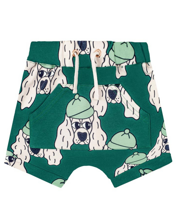 PANTALONI SCURTI DOGGIE GREEN