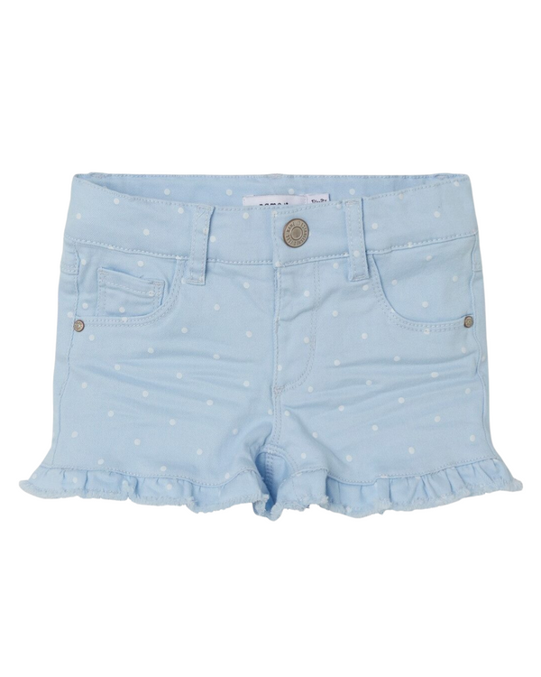 DENIM SHORTS WITH POLKA DOTS TACCA