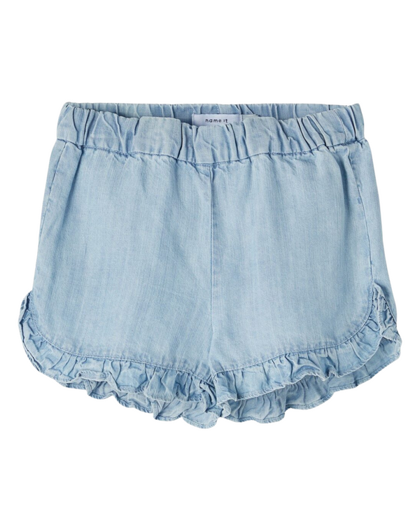 BLUE DENIM SHORTS