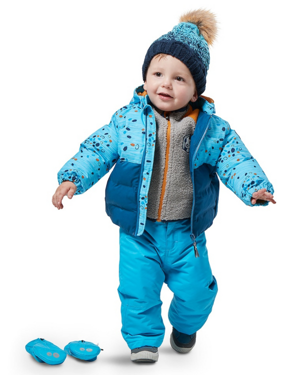 DOTS BLUE WATERPROOF WINTER JACKET