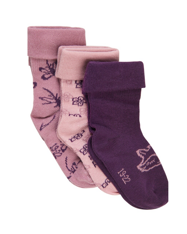 SET OF PINK SOCKS 3 PAIRS 