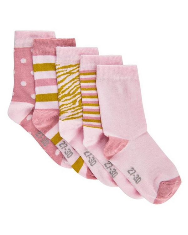 SET OF 5 PINK MINYMO SOCKS