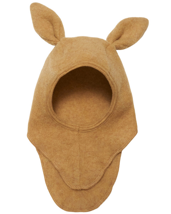 BUNBUN OCHRE FLEECE WOOL BEANIE