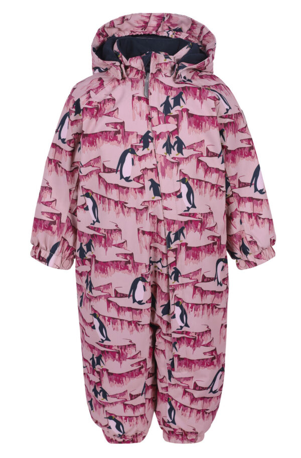Salopeta de iarna Pink Pinguin de la Color Kids