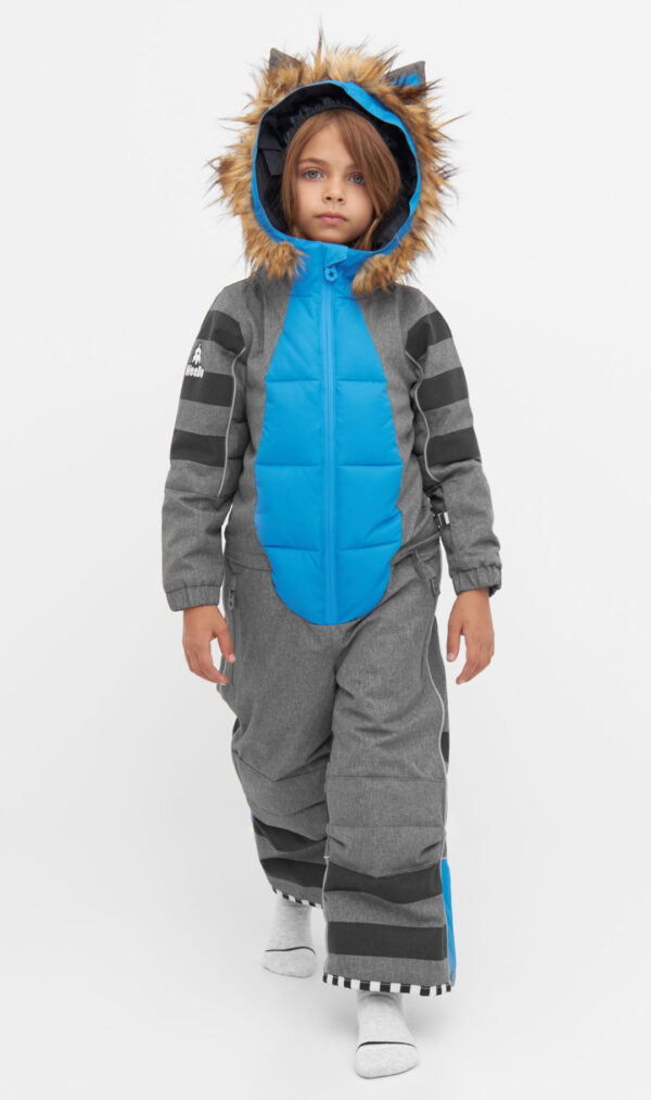 costum de ski copii gri WEEDOFUNWEAR
